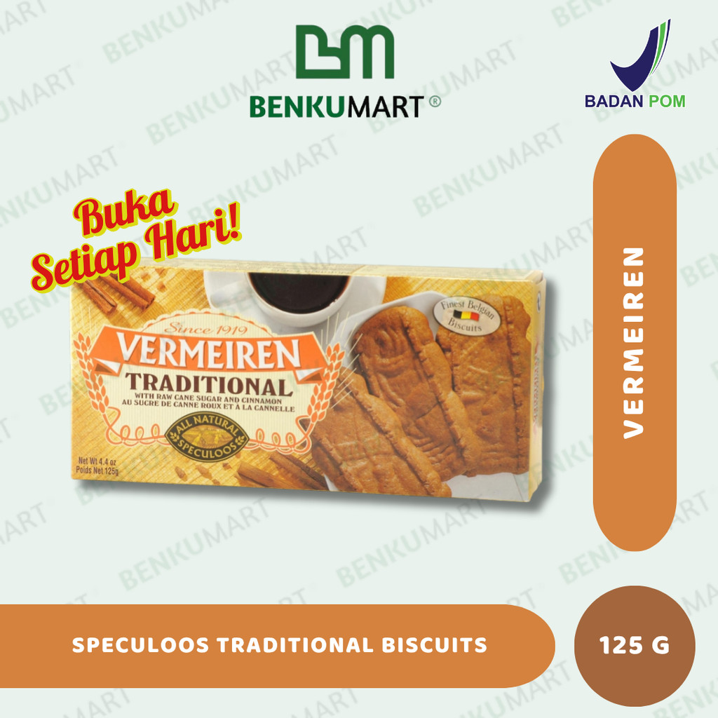 

Vermeiren Speculoos Traditional Biscuits (125 gr) | Speculoos Biskuit