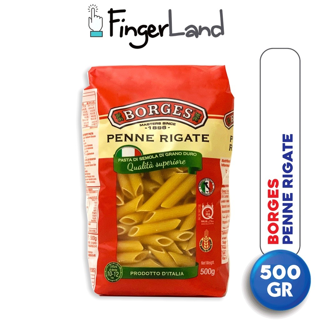 

BORGES Penne Rigate Pasta 500 gram Pasta Instan