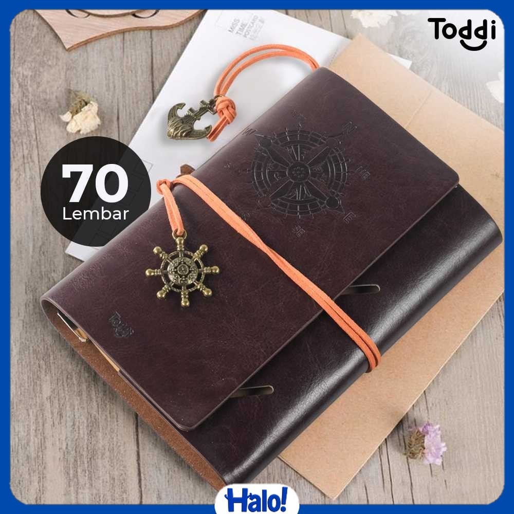 

Toddi Buku Jurnal Leather Notebook Diary A6 72GSM 140 Halaman Blank - 8005