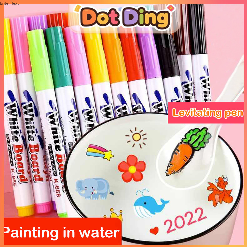 

[DOTDING]Pena Ajaib Mengambang Anak-Anak Warna-Warni Untuk Melukis Di Air Spidol Papan Tulis Dapat Dihapus Pena Terapung