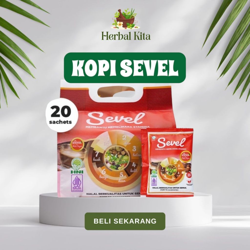

Kopi Herbal HNI - Kopi Sevel 7 Elemen Kopi HPA [ 1 Pouch 20 Sachet ] Kemasan Terbaru