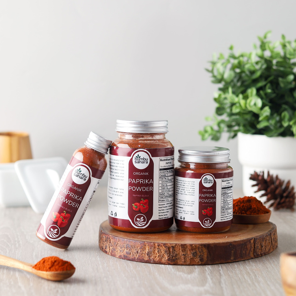 

Bumbu Sahara Paprika Bubuk Murni Organik Tanpa Campuran Paprika Merah Bubuk Bumbu Masak Dapur