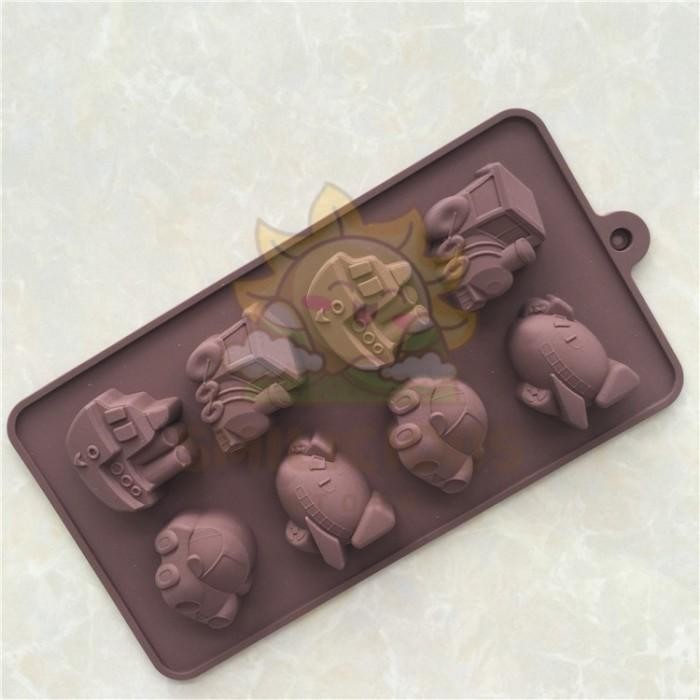 [STOK TERBARU] Berkualitas Isi 8 Cetakan Jelly Puding Coklat Permen Kue Nugget Fondant Silikon Agar 