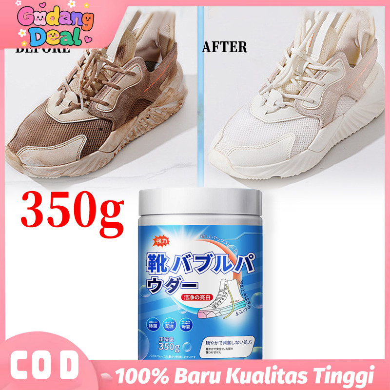 350g Busa Pembersih Sepatu Pembersih Sepatu Putih Dekontaminasi Dan Pemutih Noda Kuning Pembersih Bu