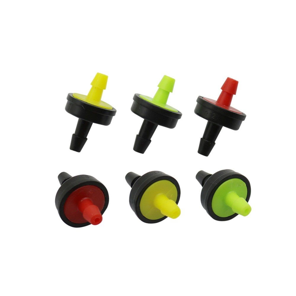 50Pcs Flow 10L 20L 30L Pressure Compensating Drip Emitter Self-cleaning Drip Irrigation Water Regula