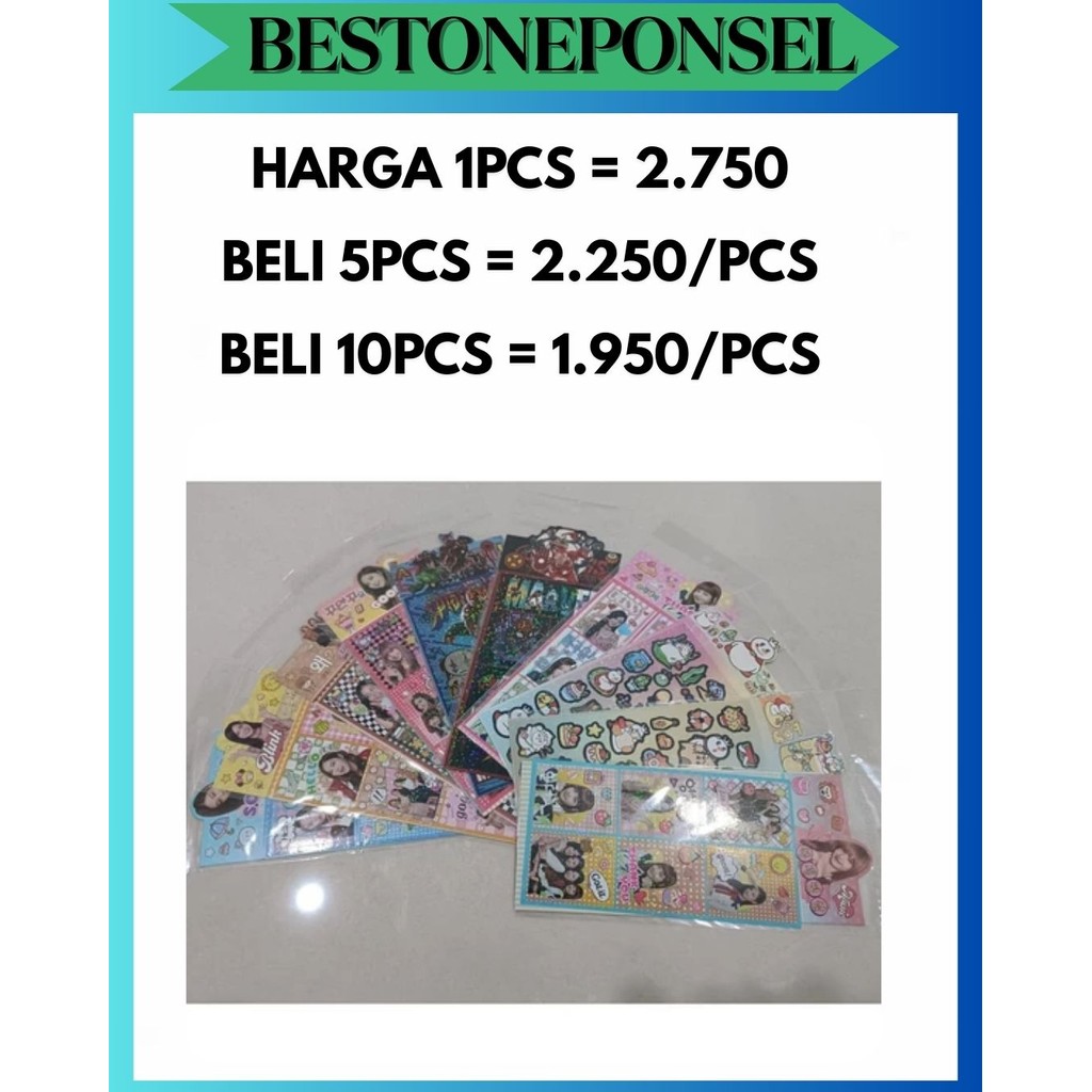 

BOP STICKER STIKER 2D BLINK BLING MARVEL BLACKPINK MIXUE AVENGERS SPIDERMAN JENNIE ROSE LISA JISOO