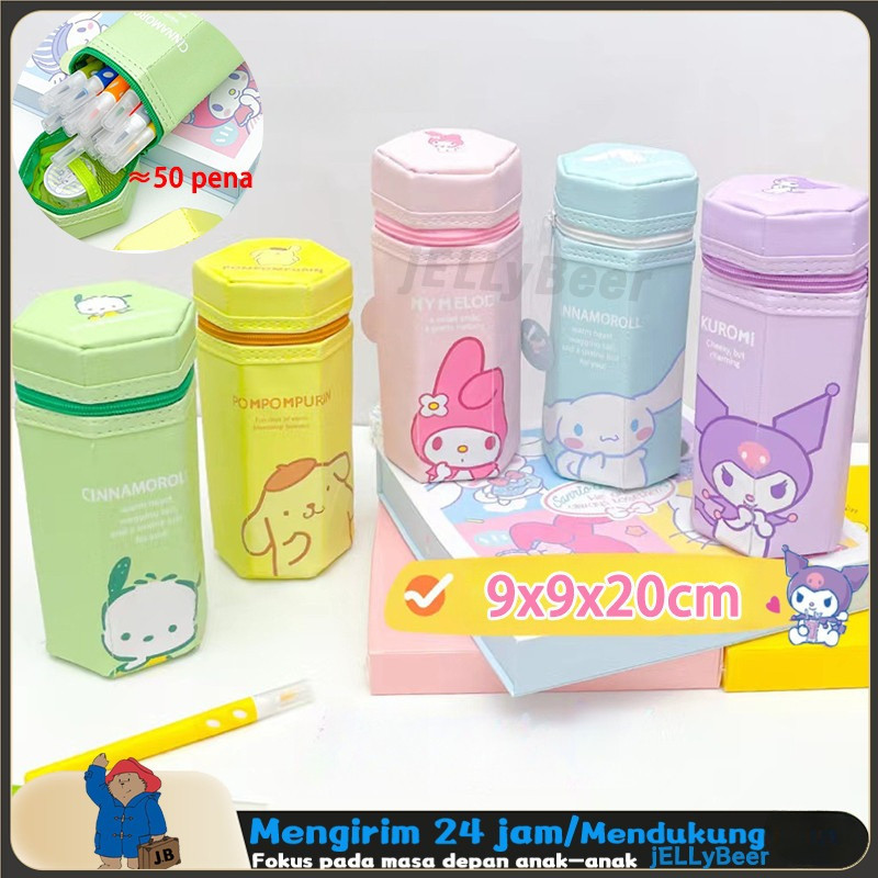 

Pencil Case Kuromi&Melodi / Tempat Pensil Anjing Pacha yang Lucu / Pensil Hexagon Volume Tinggi / Kotak pena PU / Tempat pensil alat tulis multifungsi