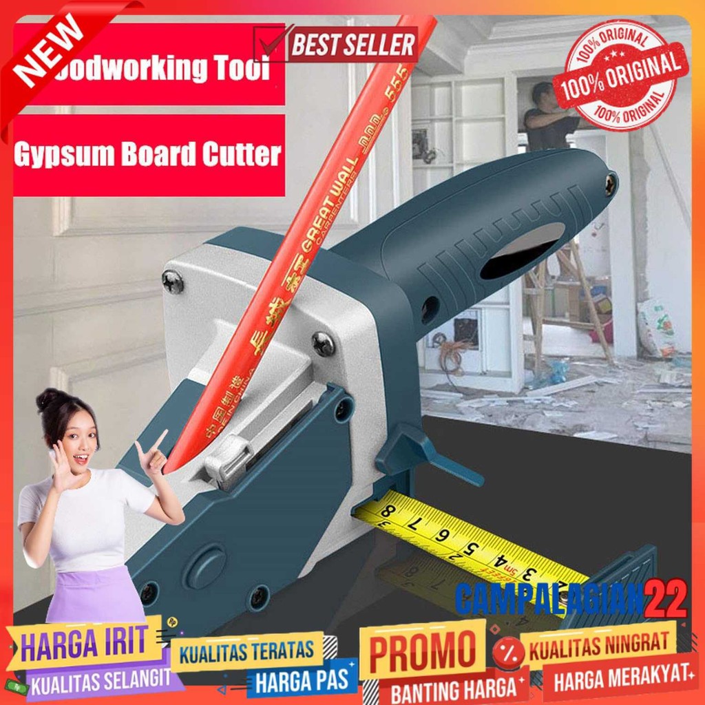 

TOOHR Alat Pemotong Gypsum Plester Board Cutter Marker with Pen Slot - CMAI-01