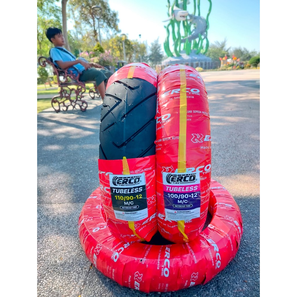 ban motor scoopy tubeless belakang Fullpres Merek Erco