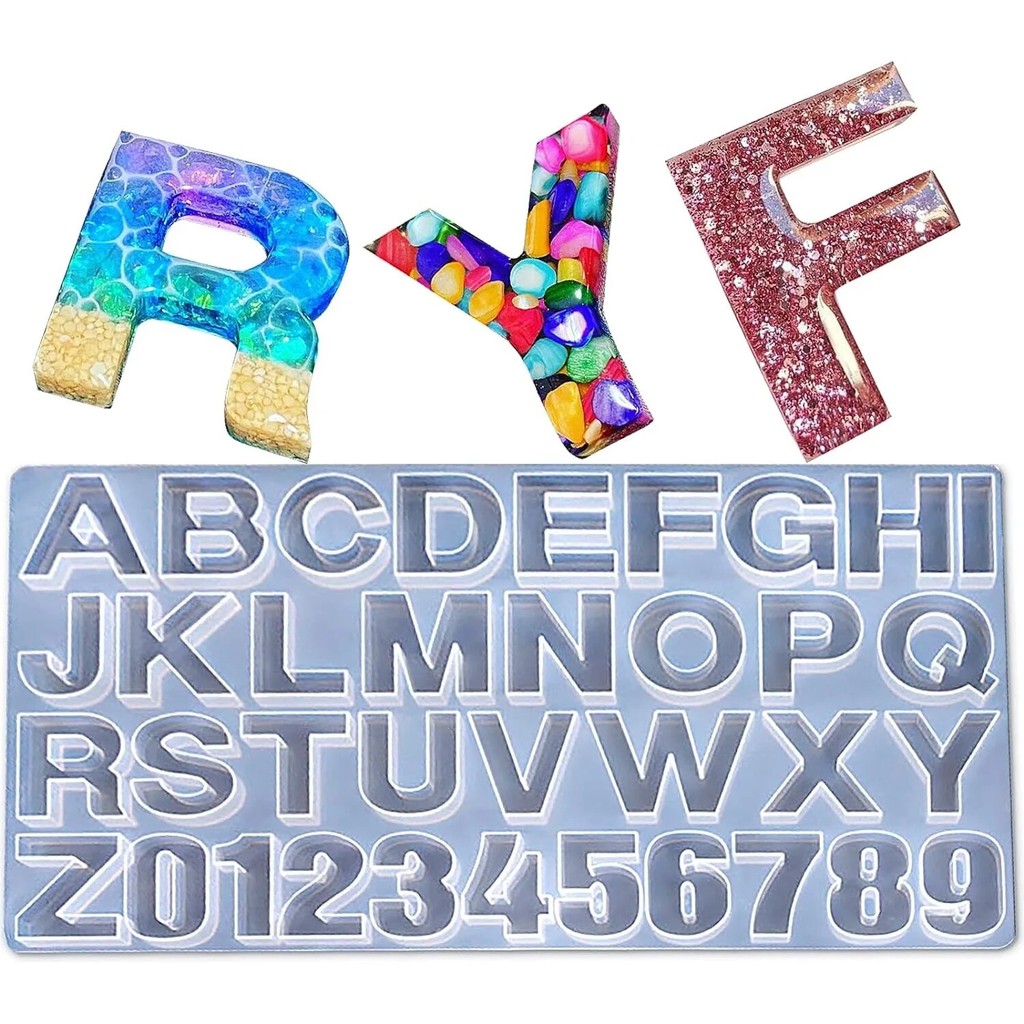 

C DIY Alphabet Letter Pendant Resin Mold Crystal Epoxy Silicone Mold Keychain Multipurpose Mould