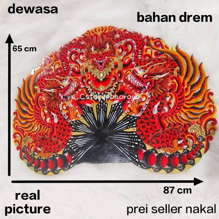 

* JAMANG DREM DEWASA PREMIUM / barongan devil / barongan / barongan telon / barongan / / kepang / kuda lumping / kuda kepang / ganongan / topeng ganong / bujang ganong / caplokan / kendang / celeng / celeng srebantengan - telon merah, SIZE DEWASA *