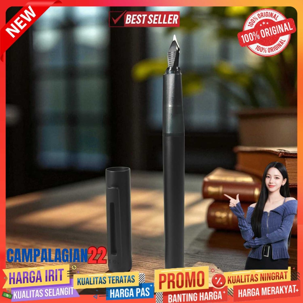 

Kaco SKY Pena Fountain Pen EF Nib Black Ink with Cartridge - K1020