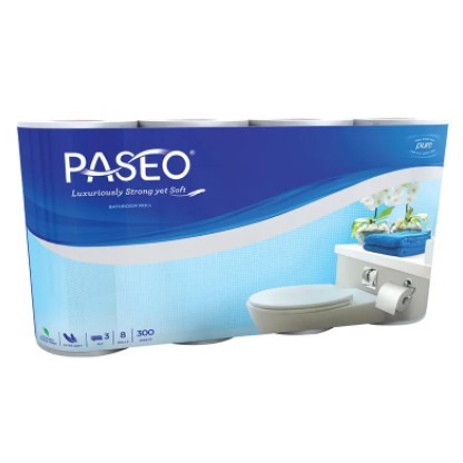 

Tissue Paseo Bathroom 8Roll 3Ply 300s
