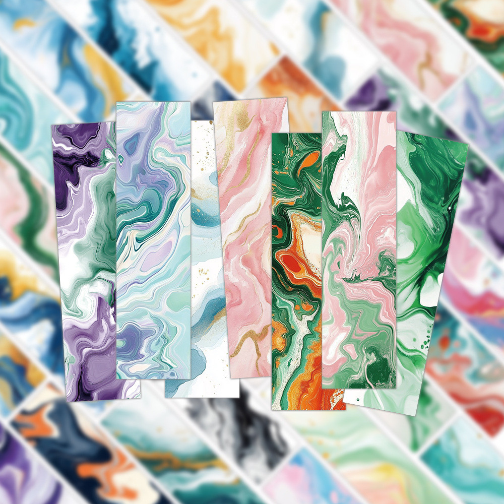 

30Pcs DIY Book Marks Floating Paint Bookmarks Decoration Divider Beautiful Page Bookmarks For Students Gifts