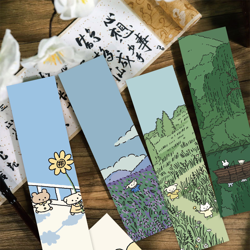 

30Pcs Cute Cartoon Animal Bookmarks Exquisite Reading Pages Book Markings Student Creative Gifts Decoration Page Markings Cards