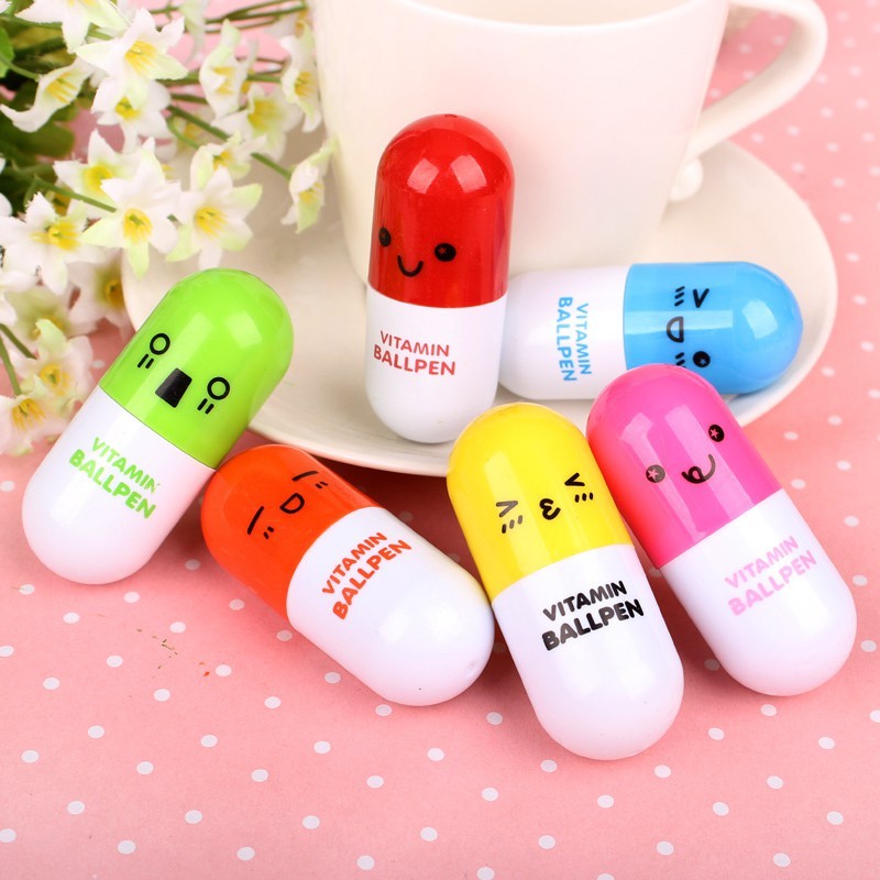 

RNL - PEN EMOTICON PILL OBAT / emo medicine bolpen kapsul cute pena pulpen