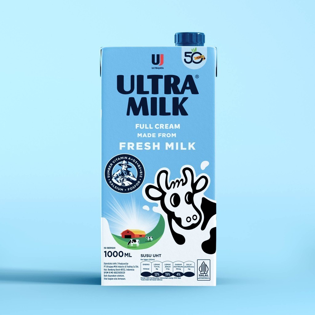 

Ultra Milk Plain 1000ML Susu UHT Nutrisi Tinggi