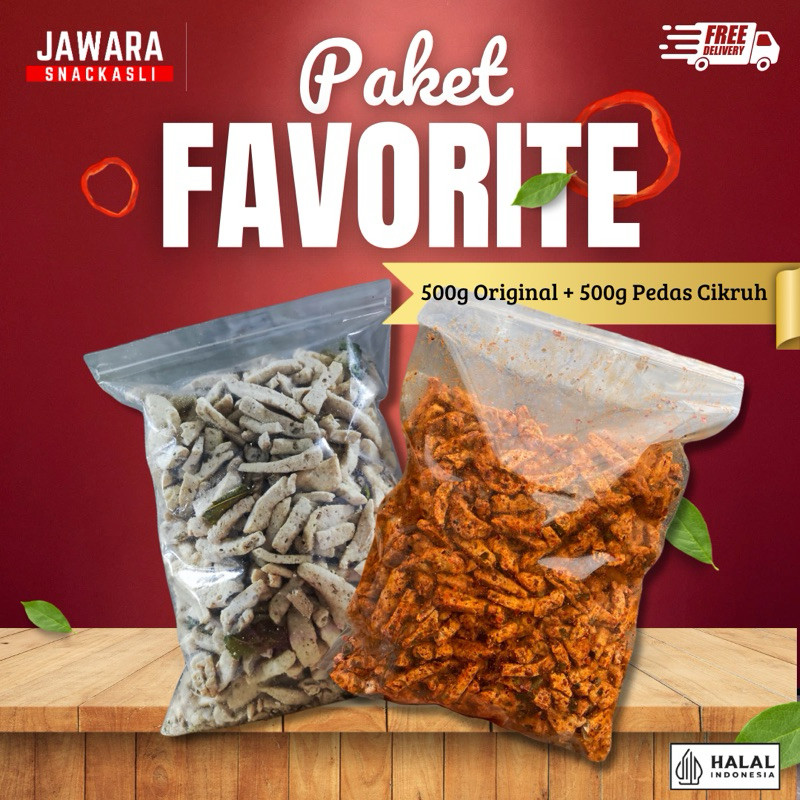 

Paket Bundling Basreng (500gram Cikruh+500gram Original)