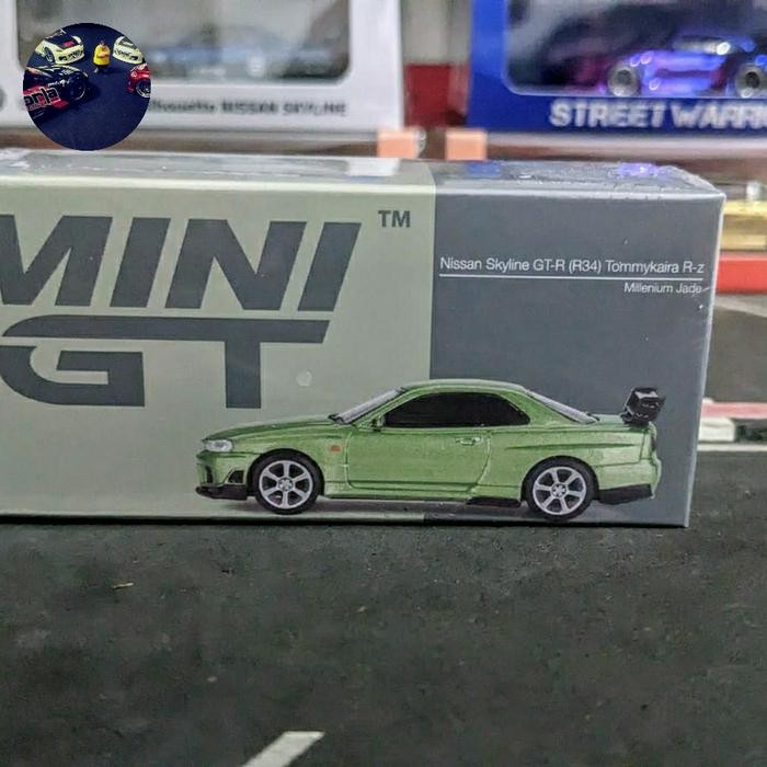 EX99... Diecast Mini GT Nissan Skyline GTR R34 Tommy Kaira Rz Millenium Jade No 697 Segel
