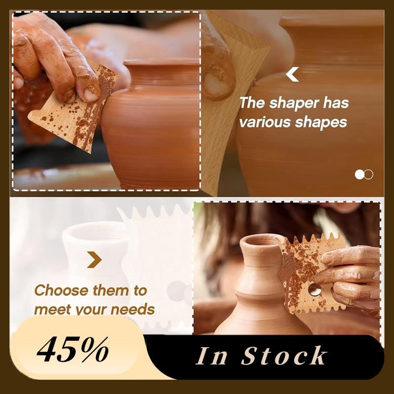 

A78K New 3 Pieces Pottery Foot Shaper Tools Rib Pottery Trimming Tools Foot Shaper For Pottery Carving Clay