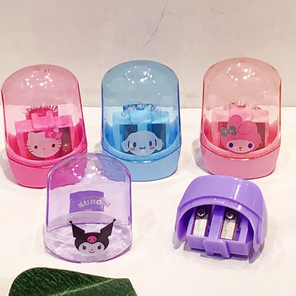 

RNL CUTE CHARACTER DOUBLE HOLE SHARPENER cute pencil serutan 2 ukuran pensil penghapus alat tulis pen