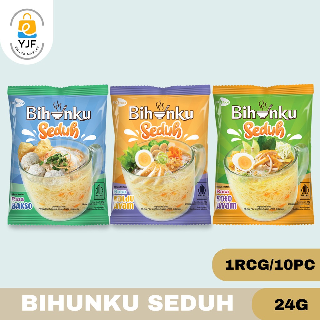 

Bihunku Seduh 26g - 1RCG/10PCS / Bihun Seduh / Bihun Instan Rasa Soto Ayam / Kaldu Ayam ./ Bakso