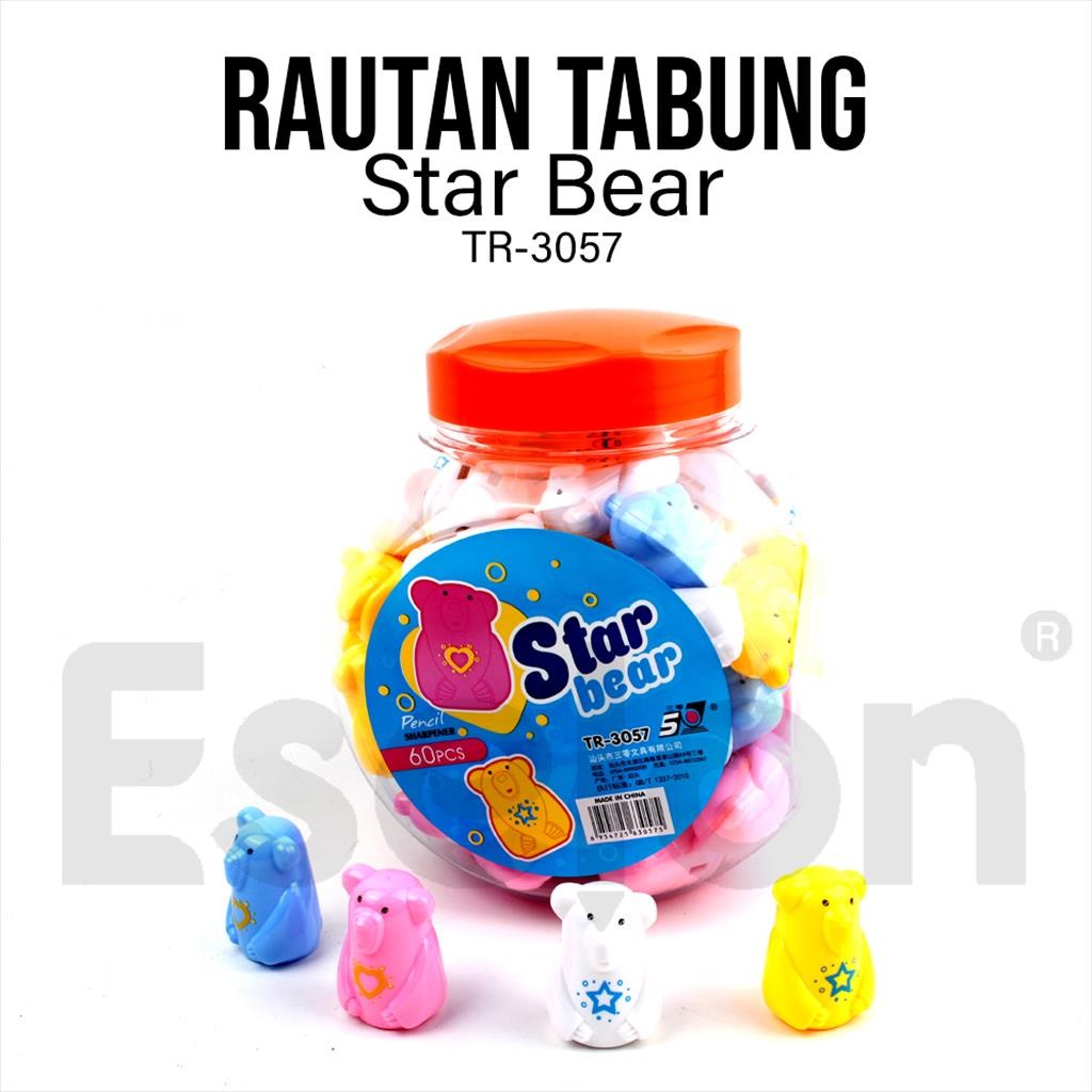 

♚1pc Rautan STAR BEAR 3057 / Rautan Pensil Fancy♚