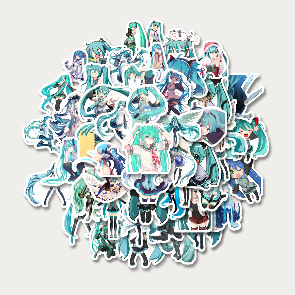 

Sticker Pack Stiker Music Series Hatsune Miku Mix 5 | Sticker TUMBLR | Stiker LAPTOP KOPER HELM
