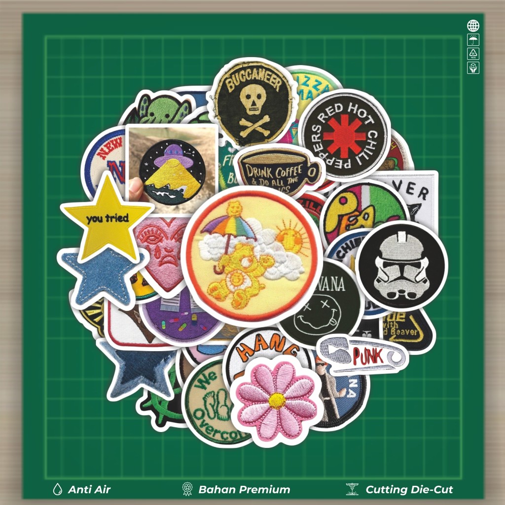 

HOT 50 PCS STIKER Stiker Patch V17 Stiker Fashion Cars Decal Dingin Kartu Album Custom Vinyl Anti Air- Sticker Aesthetic Buku Journal Koper Casing HP Tablet Laptop Helm Motor Botol Minum
