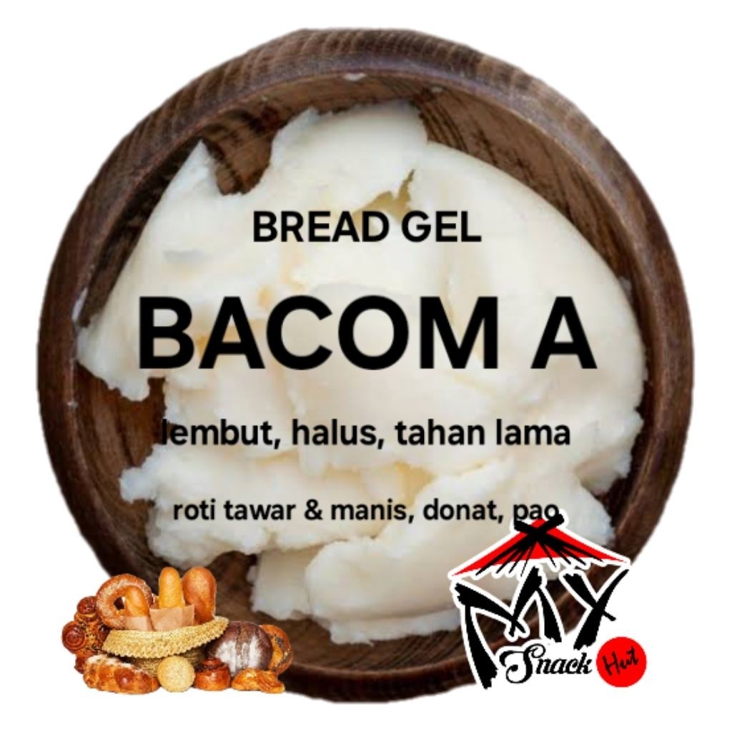 

BACOM A 100GR BAKELS A100 GEL BREAD CRUMB SOFTENER PENGAWET PENGEMPUK PELEMBUT PENGHALUS ROTI HALAL