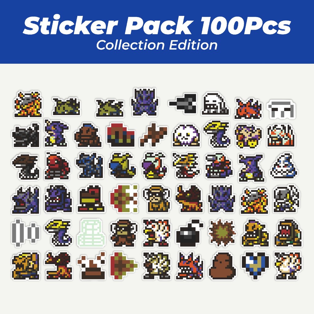 

Hot Stiker Pixel Digimon V10 Lucu Anti Air Stikers Berperekat Waterproof Sticker Decal Buat Motor Helm Buku Journal Koper Casing HP Laptop Botol Minum