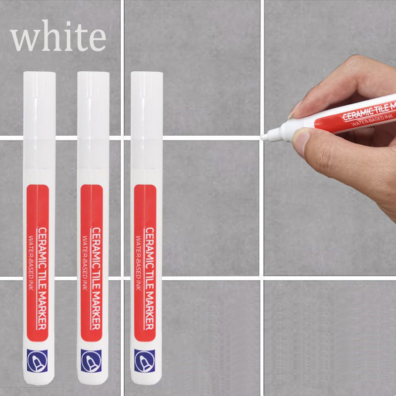 

3PCS Tile Marker Tile Grout Repair Tile Grout RepairTiles Marker Joint Feeding Pen Tiles Paint Pen Erasable Whiteboard Marker