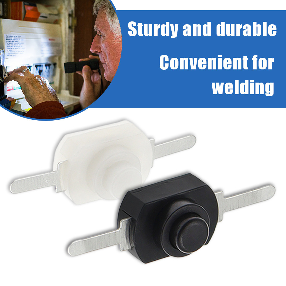 50pcs Saklar Senter Kecil 2 Kaki Self Locking Push ON/OFF Toggle Switch Self Locking Waterproof Sakl