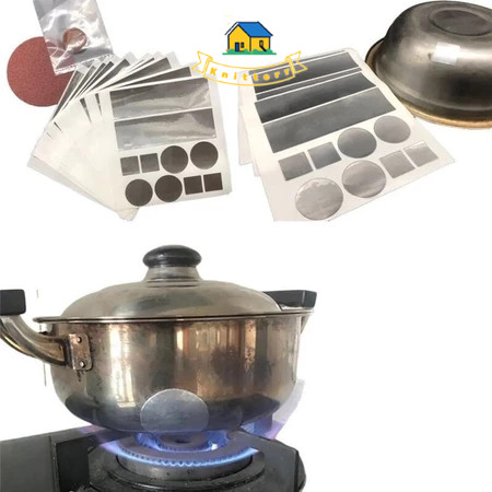 10pcs Lem Tambal Panci Bocor Penambal Panci Tahan Panas Stiker Lubang Panci Tambal Panci Almunium Fo