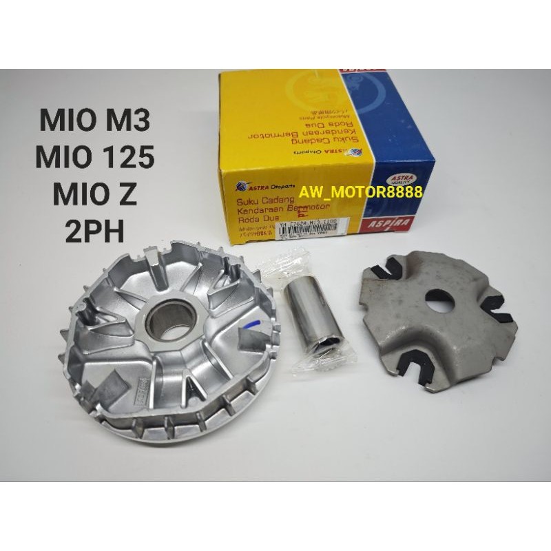 RUMAH ROLLER + BUSHING SET KOMPLIT MIO M3 / MIO 125 / MIO Z / 2PH RUMAH ROLLER ROLER ASSY (ASPIRA)
