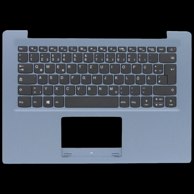 DE German Blue Keyboard Upper Case Palmrest Shell Cover For Lenovo Ideapad S130 130s 14 14IGM 120s 1