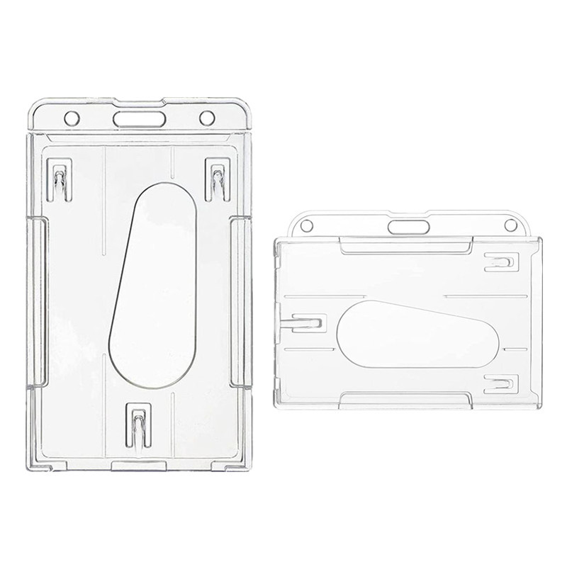 

ID Tag Transparent Working Permit Case Employee's Pass Business Work Card Cover Sleeve Name Badge Holder Credit Card Holder Case
