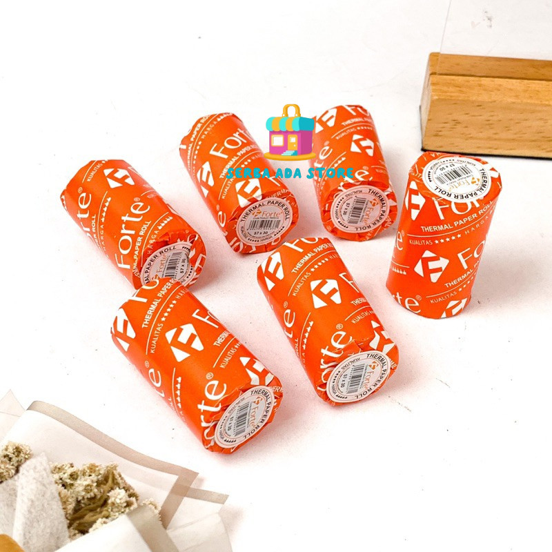 

Kertas Thermal Forte Roll 57 x 30 / 57 x 47 / 80 x 80 Print Struk Kasir Paper Roll - SAS88