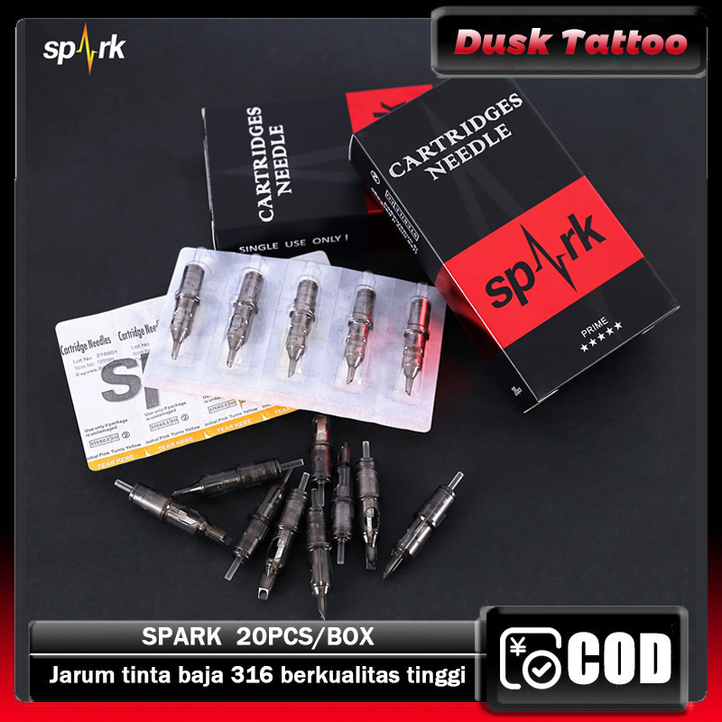 20 Jarum Tato/1 Kotak SPARK Jarum Tato Jarum Bordir Jarum Tato Alis Aksesoris Bordir Aksesoris Tato 