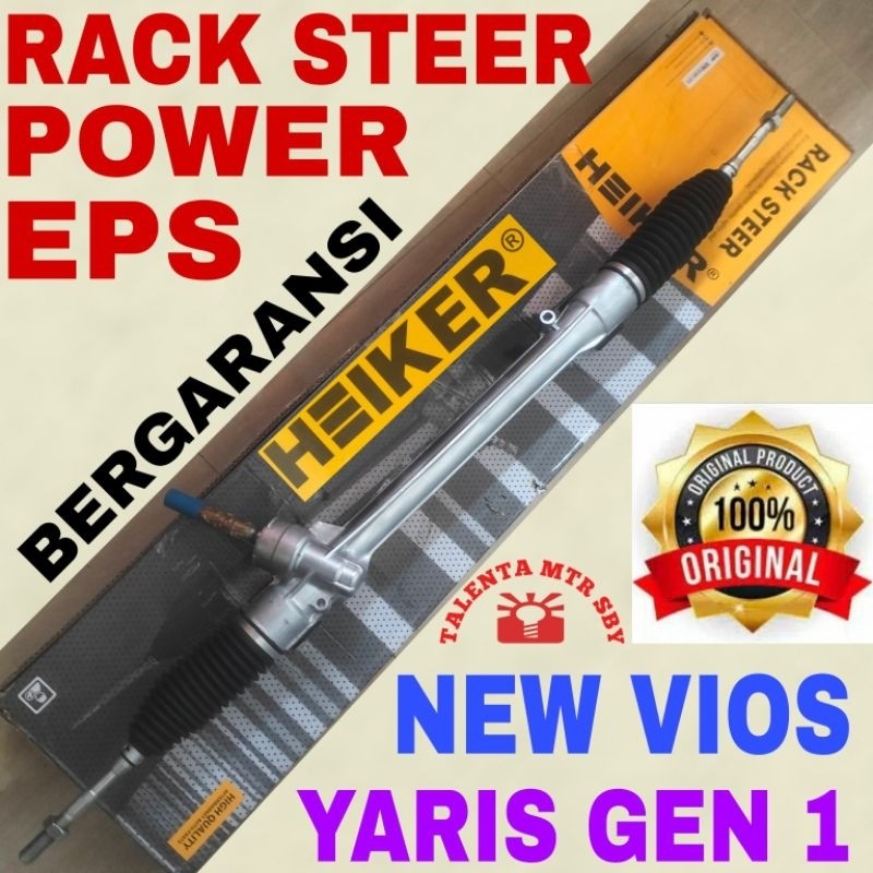 BERGARANSI. RACK STEER ASSY YARIS BAKPAO + NEW VIOS GEN 2 STIR STEERING GEAR HEIKER ORIGINAL