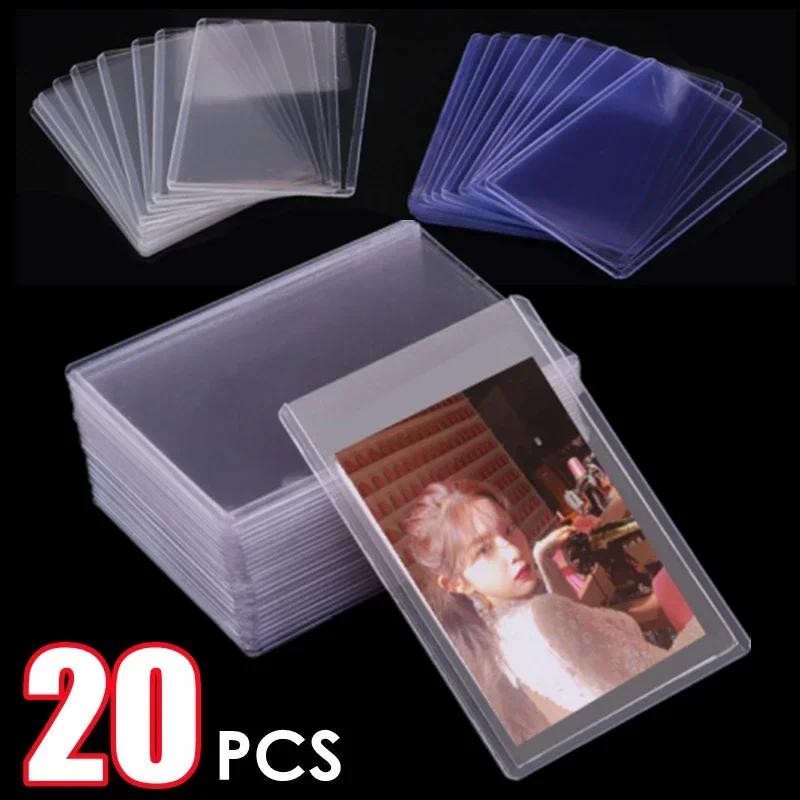 

3X4" Kpop Card Protective Sleeve toploaders Holder for Collectible Trading Basketball Sports Game DIY Korean idol Photo Bag 35PT