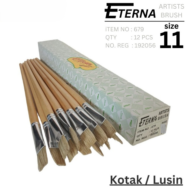 

Kuas Cat Lukis Eterna No 11 Artists Brush Gambar Set per Lusin