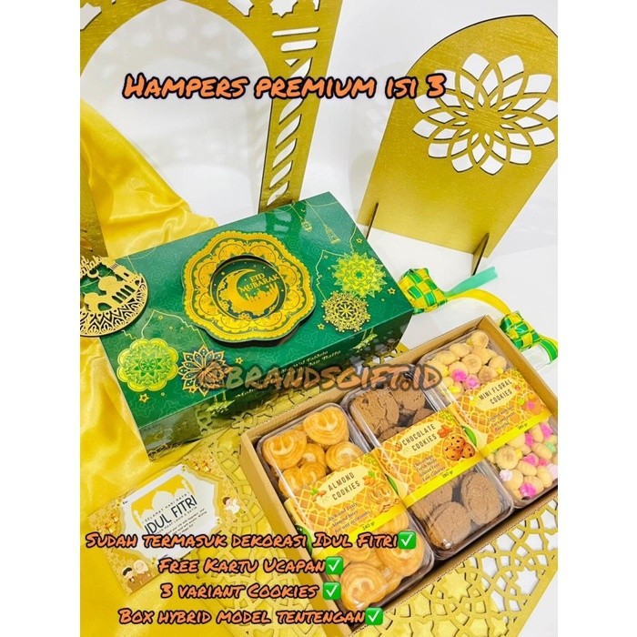 

HAMPERS LEBARAN PARCEL IDUL FITRI HALAL ISI 3 TOPLES FREE KARTU UCAPAN