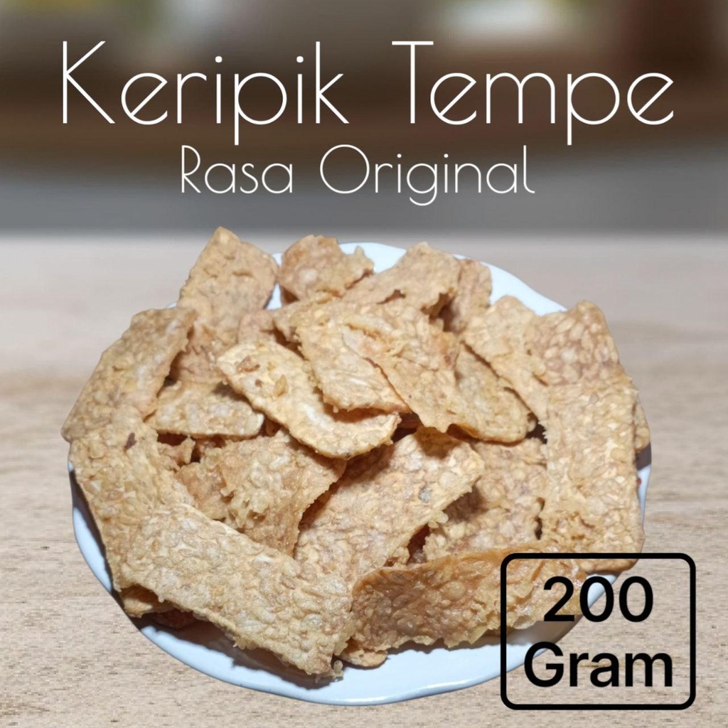 

Keripik Tempe Camilan Gurih Nikmat Enak 200 gram