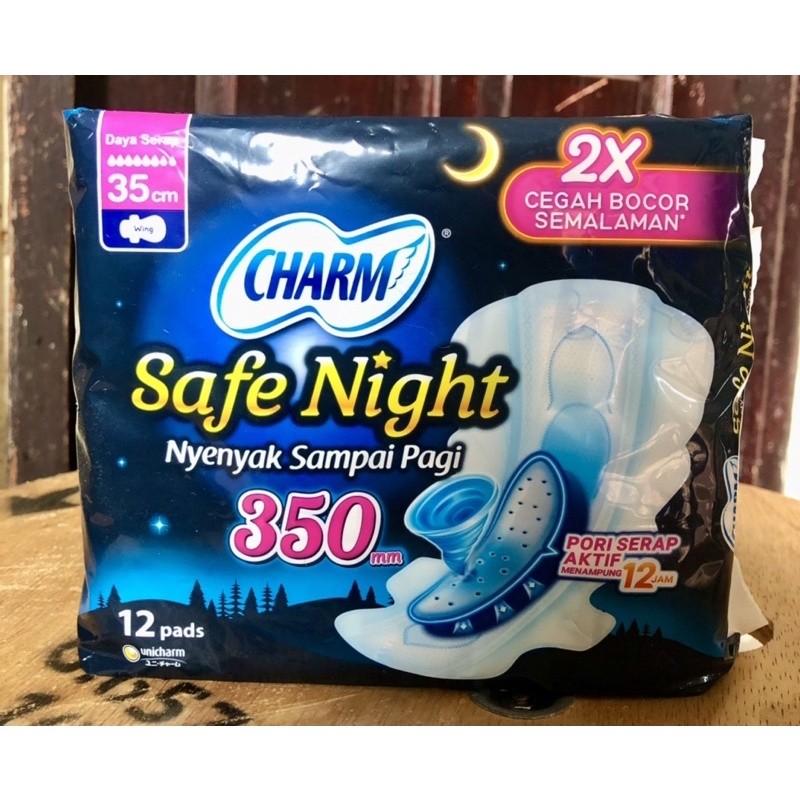 CHARM Safe Night 350 mm Isi 12 Pads