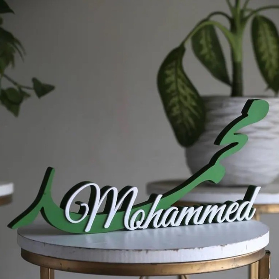 

Customized Arabic Name Letters Available In Various Colors Personalizd For Wedding Eid Al-Fitr Decorative Lamp Scenes Name Sign