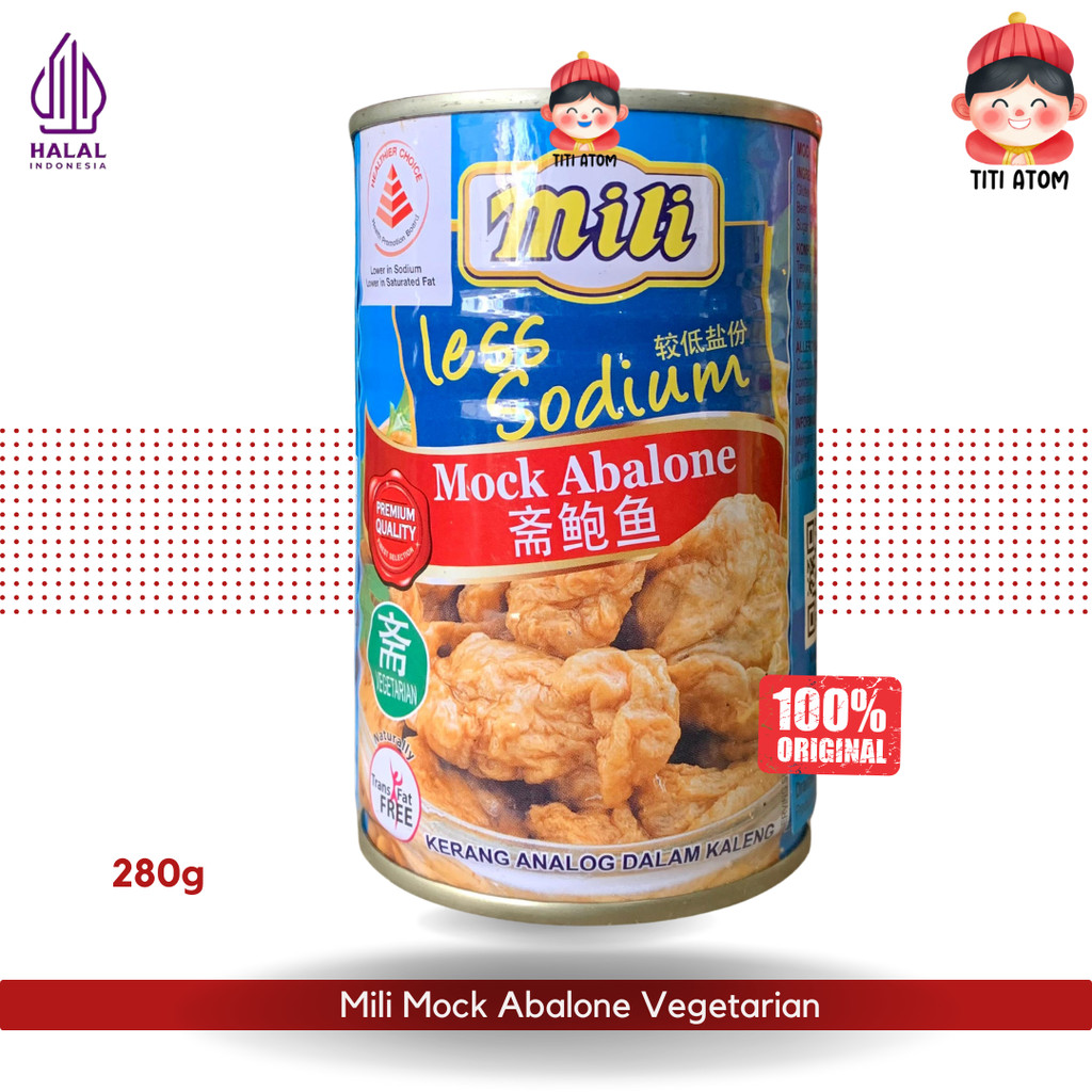 

Mili Mock Abalone 200g | Abalone Vegetarian Vegan Makanan Kaleng