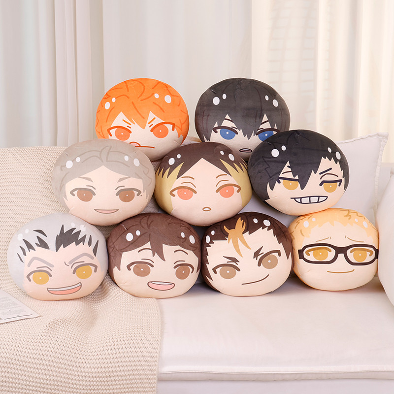 Cute Haikyuu Plush Toy Shoyo Hinata Oikawa Tooru Kozume Kenma Plushies Lovely Doll Bag Pendant Throw