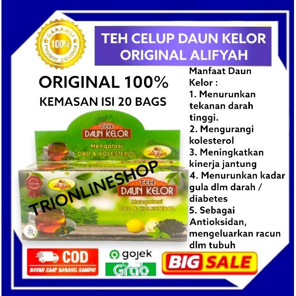 

PROMO! Teh Celup Daun Kelor Original Alifyah Teh Daun Kelor Alami