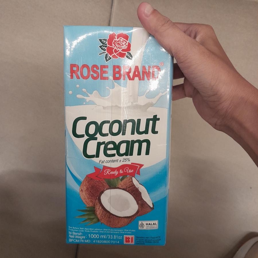 

Rose Brand Coconut Cream 1 Liter Siap Pakai Santan Kelapa 1000ml
